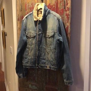 Abercrombie and Fitch Sherpa Jean Jacket